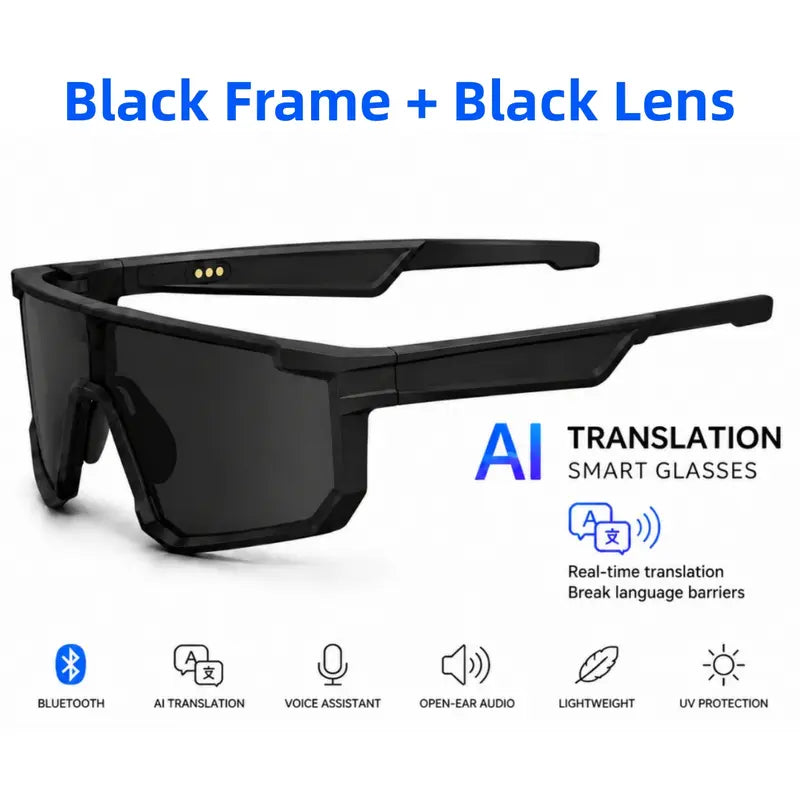 AI Translation Glasses — Open-Ear Audio & Photochromic Lenses