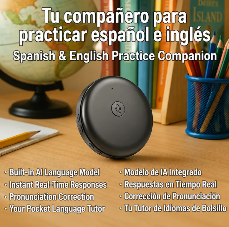 Supports 165 Languages Spanish & English Practice Companion