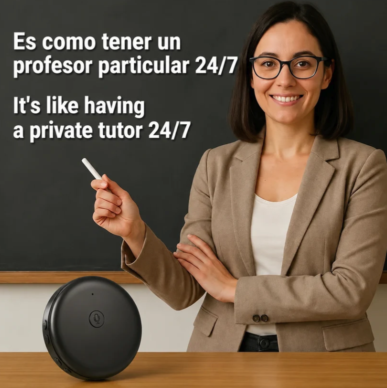 Supports 165 Languages Spanish & English Practice Companion