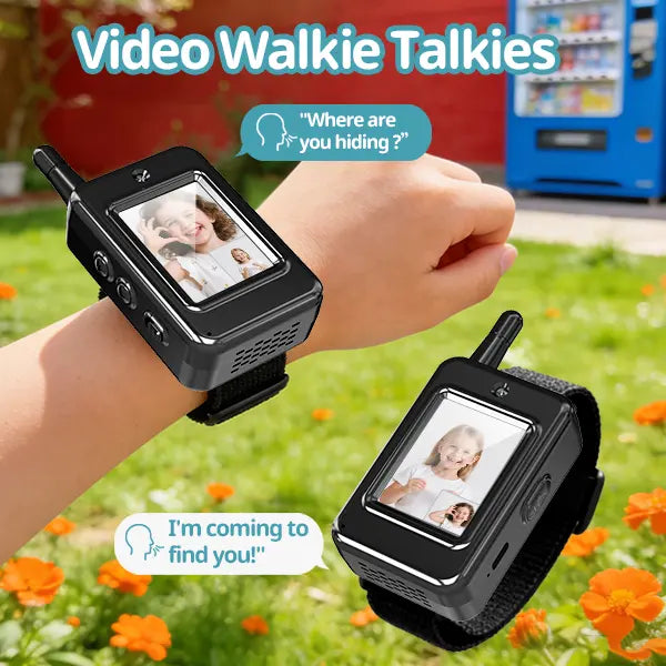 Kids Video Walkie Talkies – Rechargeable 2-Pack with Screen & Voice
