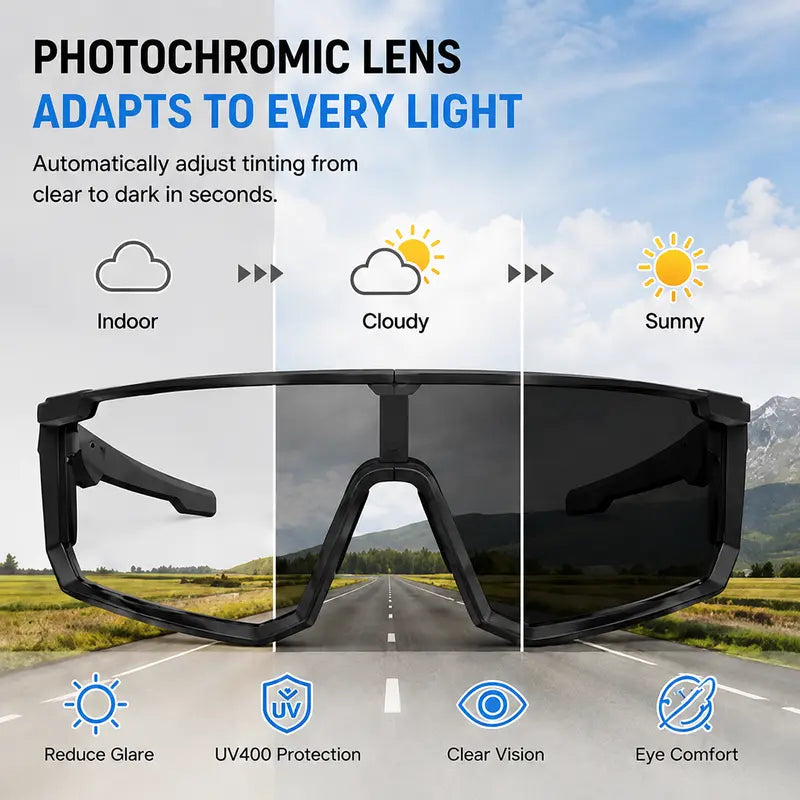AI Translation Glasses — Open-Ear Audio & Photochromic Lenses