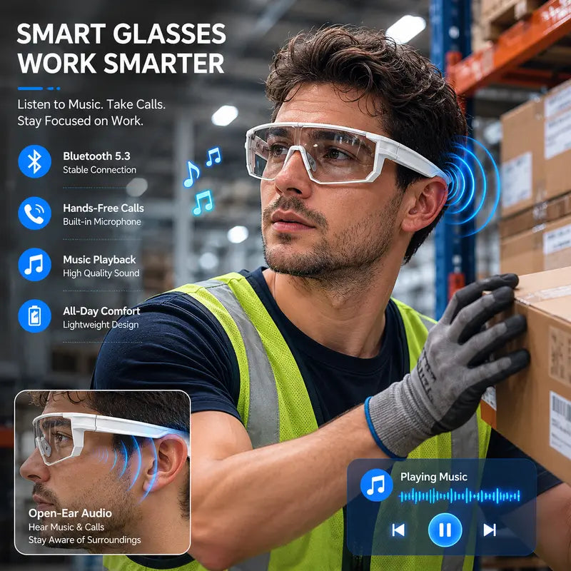 AI Translation Glasses — Open-Ear Audio & Photochromic Lenses
