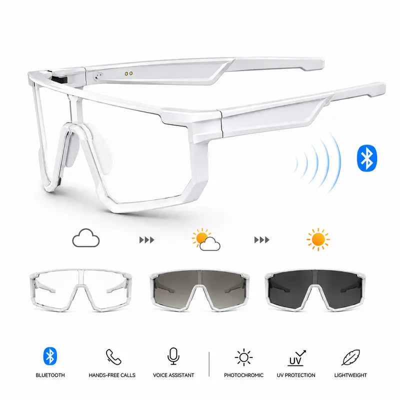 AI Translation Glasses — Open-Ear Audio & Photochromic Lenses